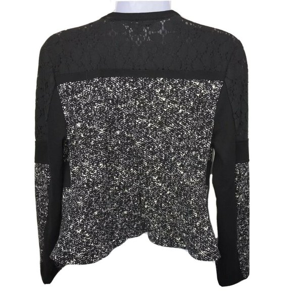 Woman's Cato Lace Scoop Neck Long Sleeve Full Zip Blazer Sz 2. Under lining - Picture 7 of 10